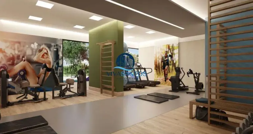 Apartamento com 3 quartos e 2 banheiros à venda, 121 m² - aparecida - santos