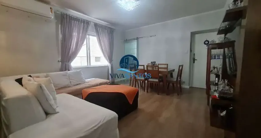 Apartamento com 90m² na quadra da praia do gonzaguinha em são vicente-sp