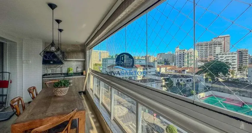 Apartamento à venda, 3 quartos no bairro vila belmiro em santos