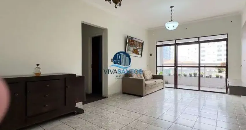 Oportunidade apartamento com sacada e varanda no canal 2 em santos-sp