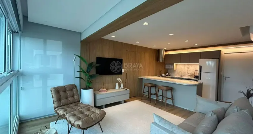 Apartamento finamente mobiliado, vista mar e próximo a praia - riviera