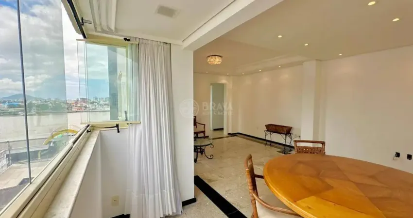 Ed. ômega - apartamento amplo, mobiliado com vista exclusiva para o mar no centro da cidade - itajaí