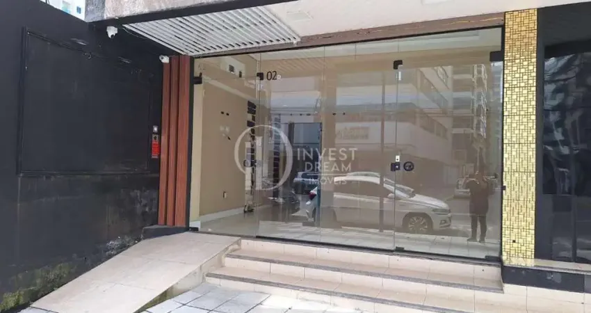 Sala comercial de frente para nereu ramos , meia praia, itapema - sc