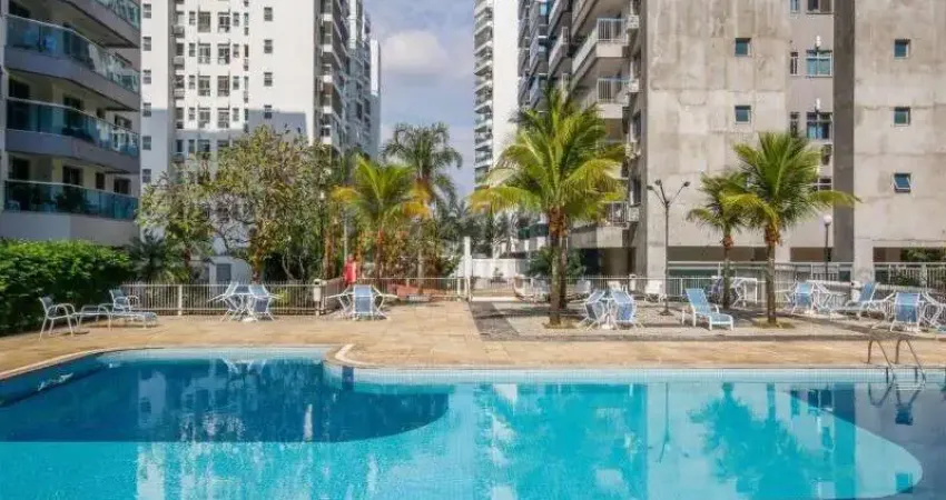 Excelente apartamento à venda no condomínio rio 2 barra da tijuca de 90m² 2 quartos sendo 1 suíte 3 banheiros sala varanda 1 vaga na garagem.