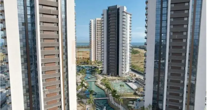 Apartamento novo no oceana golf barra da tijuca vista mar 268 m² de 4 suíte adaptado para 3 sendo 1 master com closet ampla sala varanda 4 vagas