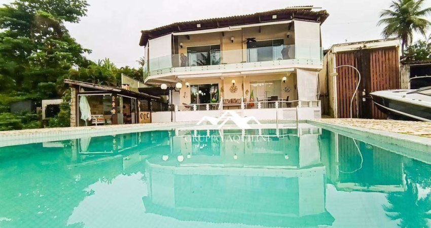 Casa com 5 dormitórios, 386 m² - venda por R$ 5.500.000,00 ou aluguel por R$ 25.400,00/mês - Gambôa Do Belém (Cunhambebe) - Angra dos Reis/RJ