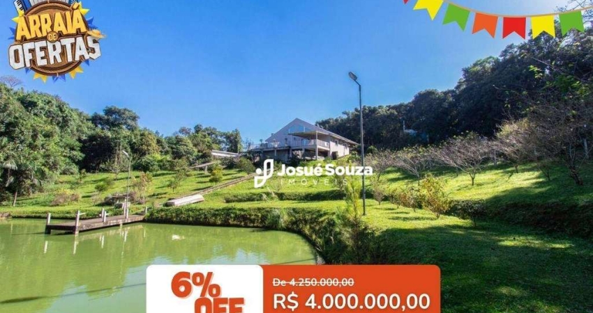 Chácara com 5 dormitórios à venda, 24400 m² por R$ 4.000.000,00 - Área Rural de Campo Largo - Campo Largo/PR