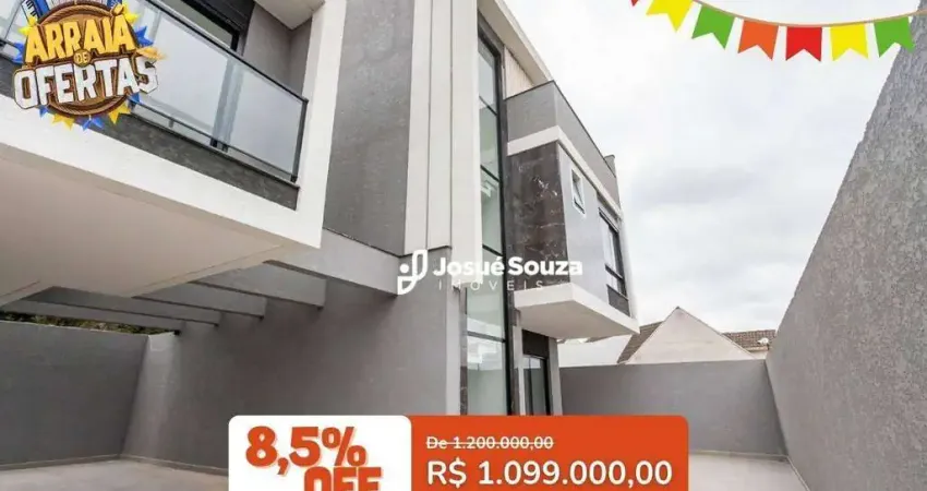 Sobrado com 3 dormitórios à venda, 127 m² por R$ 1.099.000,00 - Vista Alegre - Curitiba/PR