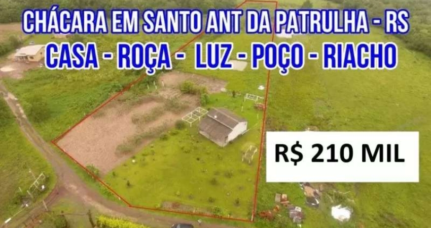 [124372 ]  CHÁCARA COM CASA JARDIM AÇUDE LUZ PASTO ROÇA HORTA E RIACHO