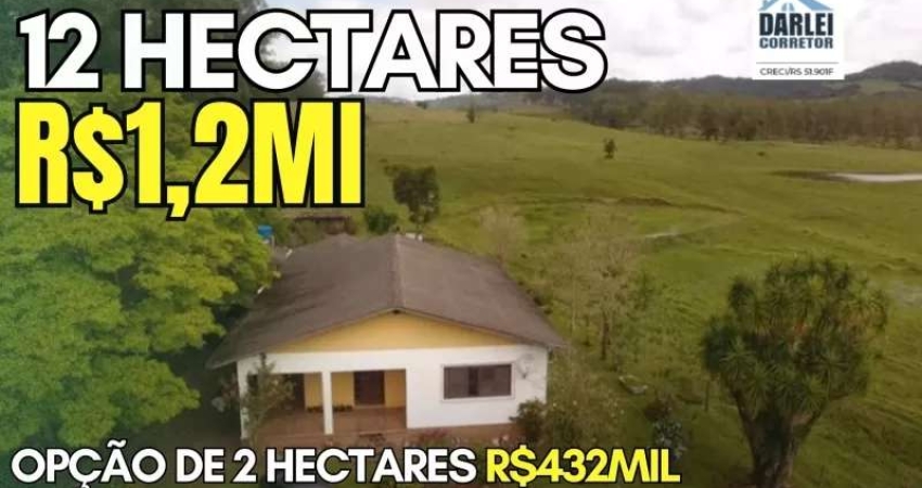 [108092] CHÁCARA EM SANTO ANTÔNIO DA PATRULHA NA CATANDUVA 12HA CASA GRANDE POMAR ESCRITURA, AÇUDES, CAMPO BELÍSSIMO