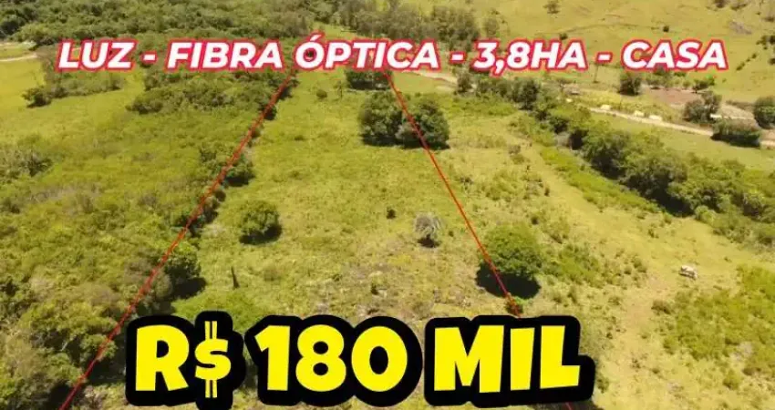 123608 CHÁCARA EM SANTO ANT DA PATRULHA 3,8HA ESCRITURADA COM CASA NOVA LUZ  ÁGUA ENCANADA