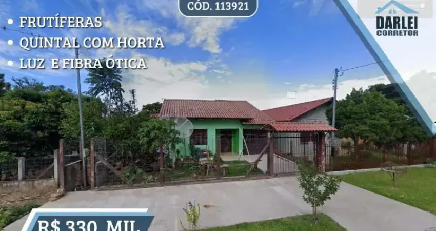 [113921] CASA NO CENTRO DE SANTO ANTÔNIO DA PATRULHA, TERRENO 12X30M, CASA 160M² , FIBRA ÓTICA