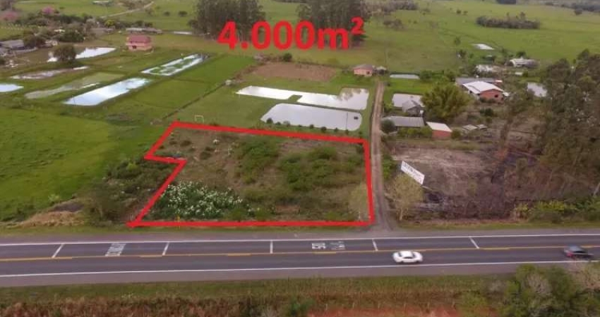[85745]  CHÁCARA NA RS 474 DE FRENTE PARA O ASFALTO EM SANTO ANTÔNIO DA PATRULHA