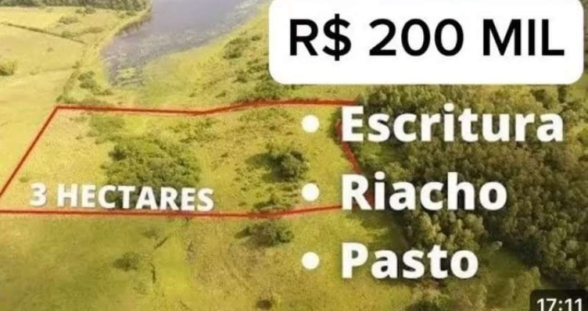 [112520]  SÍTIO ESCRITURADO COM CÓRREGO, PASTO E 3 HECTARES EM SANTO ANTÔNIO DA PATRULHA