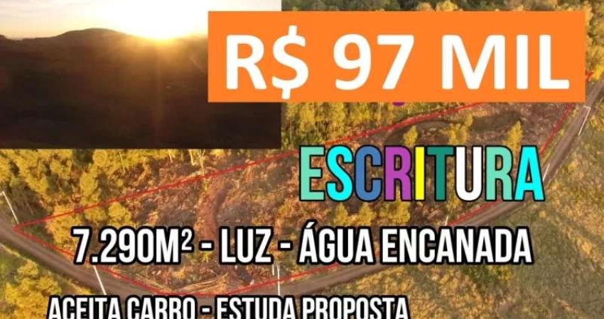 [117291 ]  CHÁCARA ESCRIT ROLANTE COM LUZ, ÁGUA ENCANADA, VISTA PANORÂMICA, LINDO POR DO SOL