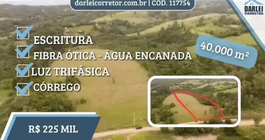 [115754]  CHÁCARA EM TAQUARA COM 4 HECTARES ESCRITURADA COM LUZ FIBRA  ÓTICA CÓRREGO