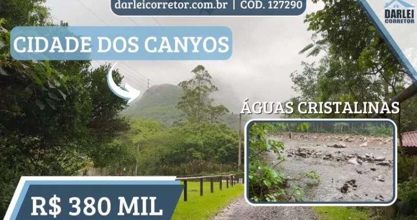 [127290] MINI CHACRINHA NOS CANYONS COM RIO DE ÁGUAS CRISTALINAS EM PRAIA GRANDE, SANTA CATARINA