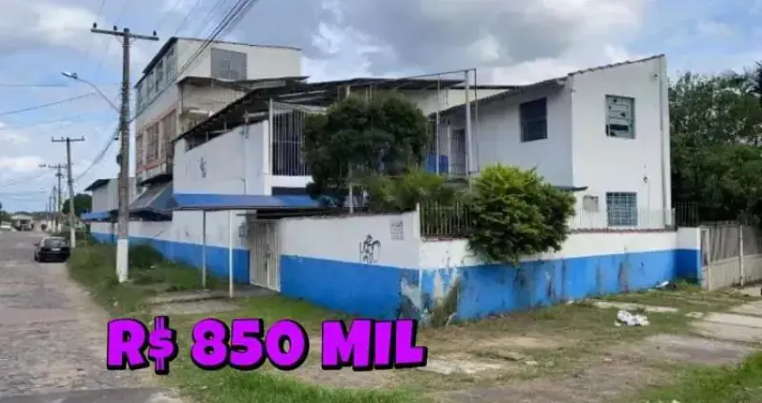 [548] PRÉDIO EM ALVORADA 1550M², 4 ANDARES, 9 BANHEIROS, REFEITÓRIO, QUADRA, 15 SALAR, AC PERMUTA