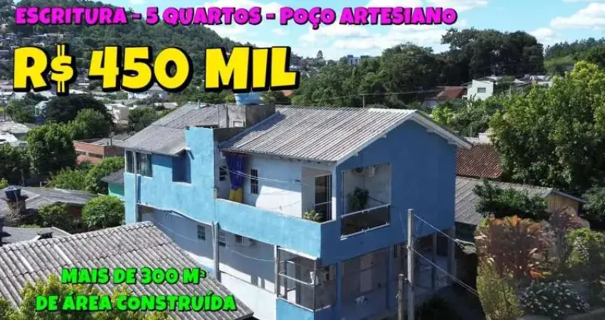 [823] SOBRADO EM PAROBÉ 5 QUARTOS 4 BANHEIROS, TROCA POR CASA MENOR VALOR