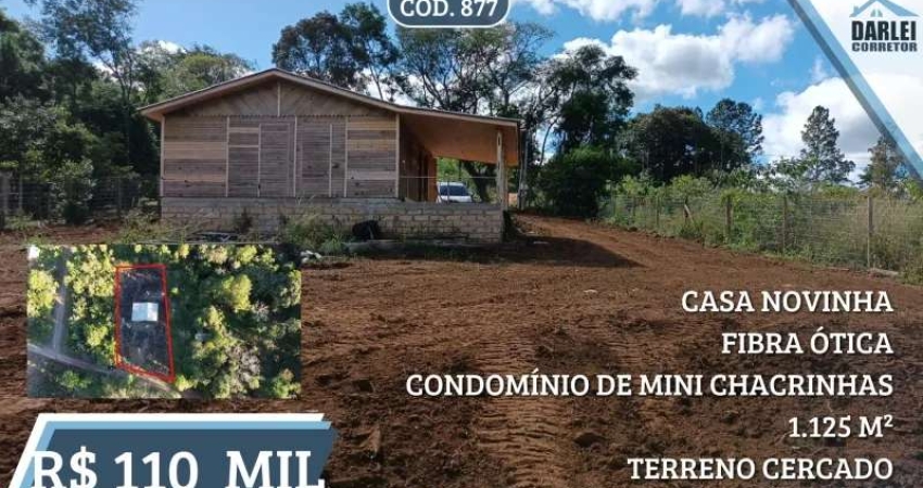 [877] MINI CHACRINHA EM CONDOMÍNIO EM TAQUARA CASA, LUZ, ÁGUA, INTERNET