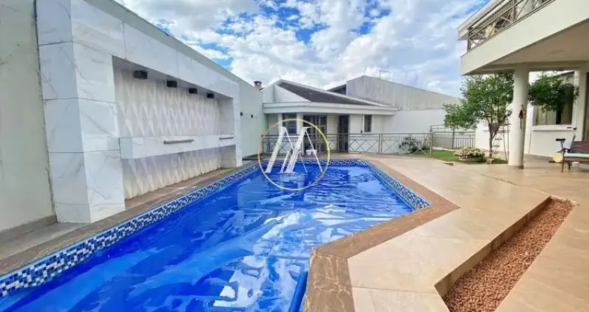 Casa sobrado à venda com 4 suítes, 380m², piscina e área gourmet – jardim asteca, rolândia/pr
