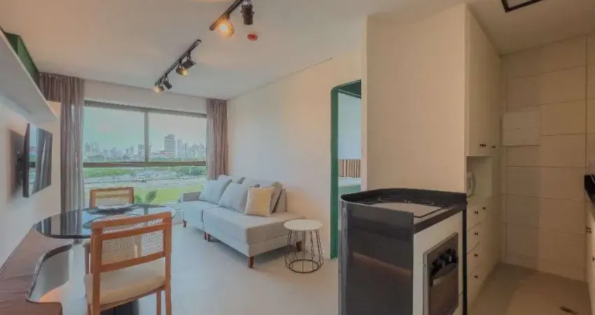 Flat para locação no edf. parque do cais - 01 quarto, 33m² em cabanga, recife/pe !