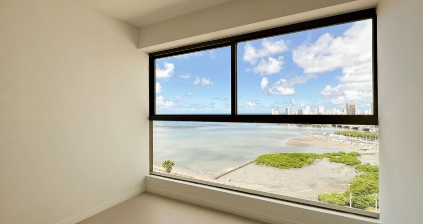 Apartamento para locação em Boa Viagem com 3 quartos e varanda com vista para o mar