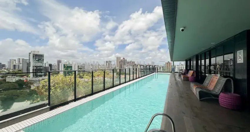 Apartamento para alugar no Edf. Tolive One, na Ilha do Leite – 37,00m², 1 quarto e 1 vaga | Recife