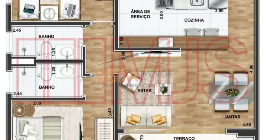Apartamento com 2 quartos à venda na Rua Joaquim Nunes Filho, Jardim Nova São João, São João da Boa Vista