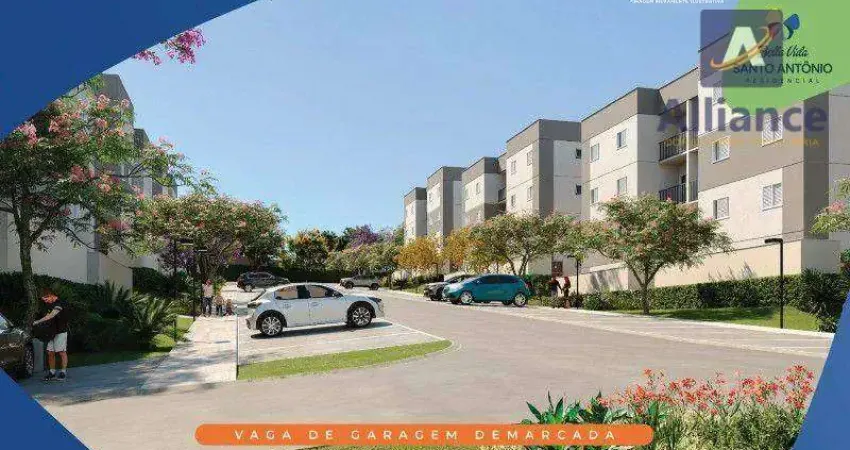 Apartamento com 2 dormitórios à venda, 47 m² por R$ 330.000 - Santo Antônio - Louveira/SP