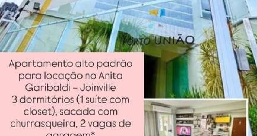 Apartamento com 3 quartos para alugar na Rua Porto União, 3210, Anita Garibaldi, Joinville