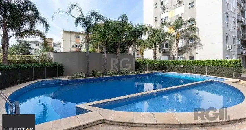 Apartamento de 50,85m2, 2 dormitórios, 1 banheiro e 1 vaga escriturada.