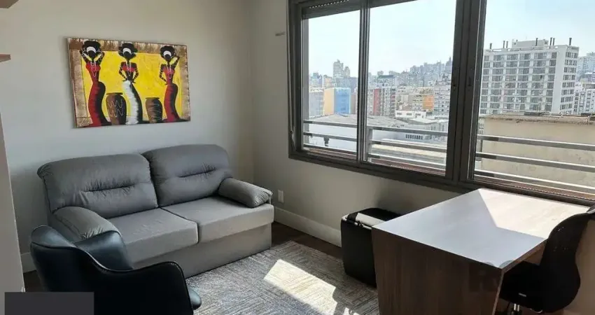 Apartamento Studio, mobiliado, com vaga para carro,, na Cidade Baixa - POA