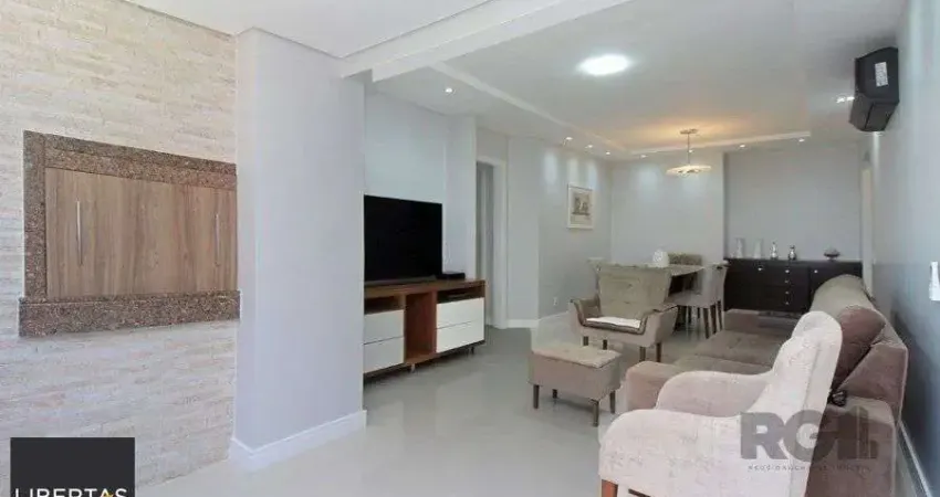 Excelente apartamento de 109,37m² com 3 dormitórios e 1 vaga de garagem.