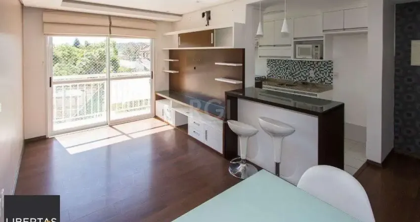 Apartamento | Bairro Cristal | 2 dormitórios | Suíte |  Semi mobiliado |  1 vaga escriturada