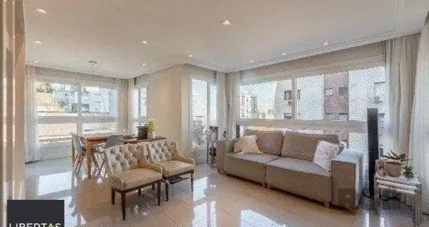 Vende-se amplo apartamento 3 dorm c/ suíte, 3 vagas, churrasqueira, lareira - 113m² - Bela Vista
