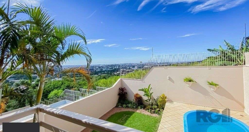 Casa alto padrão, 500m² privativos com linda vista da cidade no Morro Apamecor