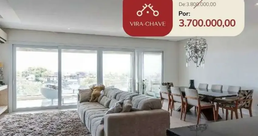 Cobertura para venda - 319.17m², 3 dormitórios, sendo 3 suites, 4 vagas - cristal