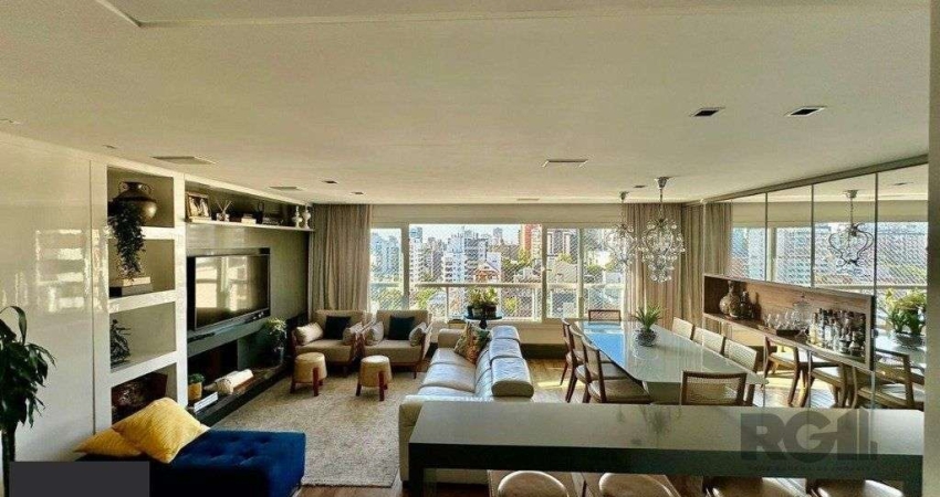 Vende-se luxuoso apartamento com 3 suítes, 2 vagas, lareira no bairro Rio Branco com 133m²