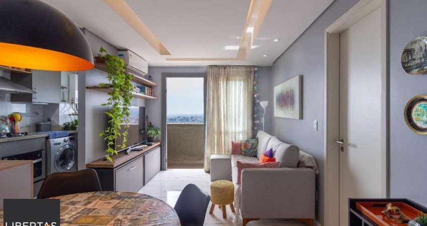Apartamento de 1 dormitório mobiliado no pornto mais alto do Petrópolis,