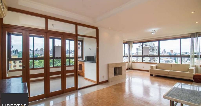 Apartamento com lareira e churrasqueira no Higienópolis