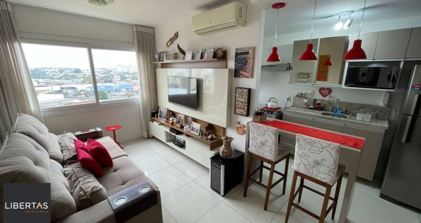 Apartamento de 2 Dormitórios, suíte, churrasqueira e 2 vagas.