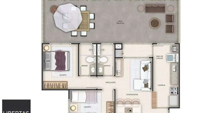 Apartamento com 2 quartos à venda na Rua Sílvio Silveira Soares, 2688, Camaquã, Porto Alegre