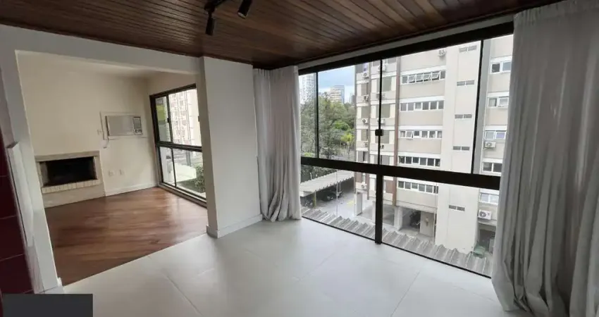 Apartamento de 2 quartos, churrasqueira, lareira e garagem no bairro bela vista