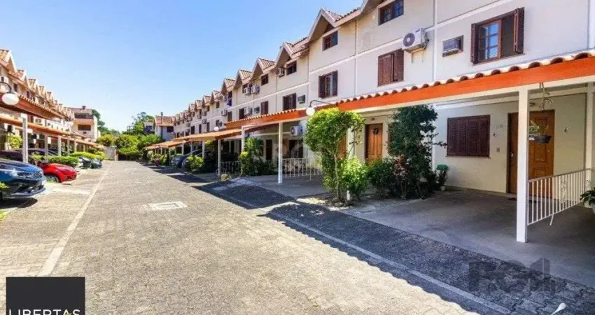 Casa em condomínio fechado com 94m2, 3 dormitórios no bairro camaquã.