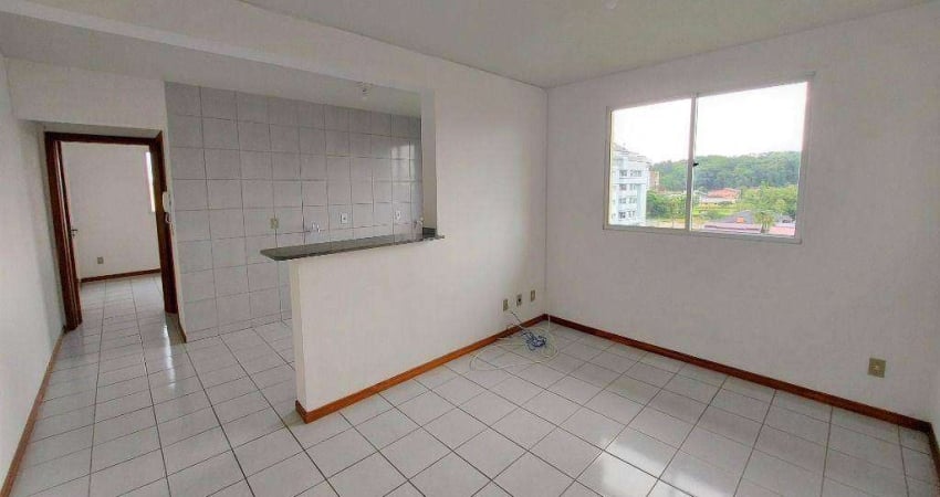 Apartamento com 1 dormitório para alugar, 46 m² - Bom Retiro - Joinville/SC