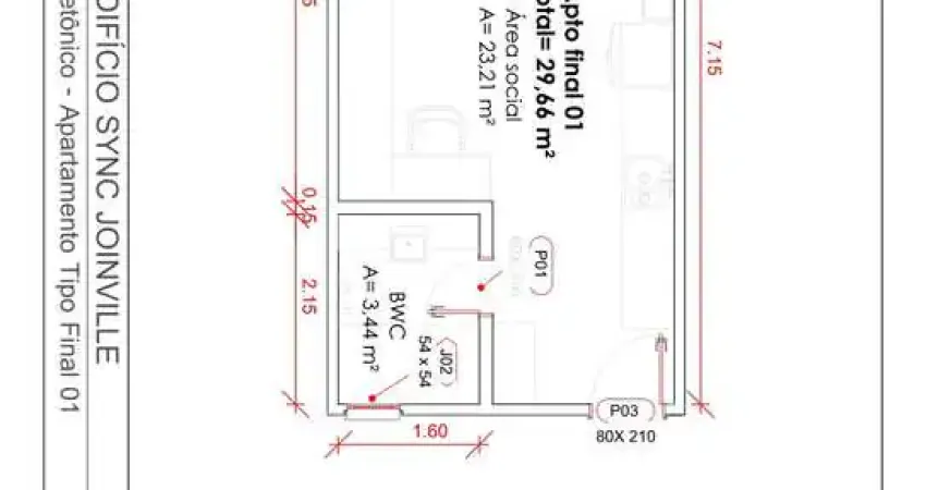 Apartamento à venda na Rua Marajó, 51, Atiradores, Joinville