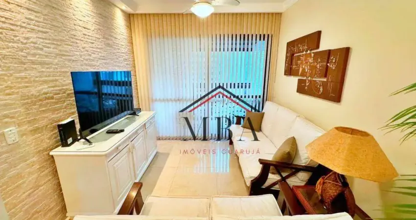 LOCAÇÃO ANUAL FRENTE MAR - Apartamento com 3 dormitórios para alugar, 94 m² por R$ 7.000/mês - Praia das Astúrias - Guarujá/SP