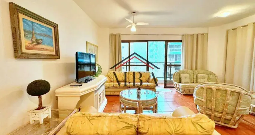 LOCAÇÃO ANUAL - Apartamento com 3 dormitórios para alugar, 121 m² por R$ 5.500/mês - Praia das Pitangueiras - Guarujá/SP