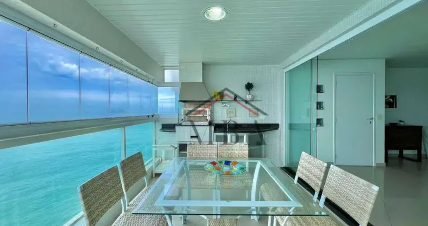 LOCAÇÃO ANUAL ALTO PADRÃO - Apartamento com 3 dormitórios para alugar, 184 m² por R$ 10.000/mês - Praia das Pitangueiras - Guarujá/SP